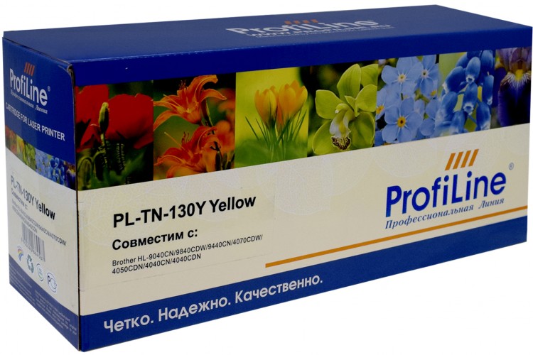 Картридж ProfiLine TN-130Y (PL-TN-130Y) для принтеров Brother DCP 9042CDN/ 9045CDN/ 9040CN/ MFC/ 9840CDW/ 9440CN/ HL/ 4040CN/ 4050CDN/ 4070C 1500 страниц желтый