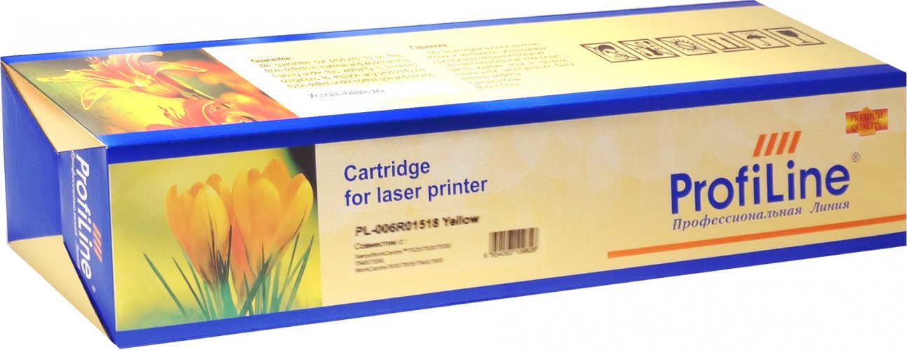 Картридж ProfiLine 006R01518 (PL-006R01518) для принтеров Xerox WC 7525/ 7535/ 7545/ 7556/ 7830/ 7835/ 7845/ 7855 желтый 15000 страниц