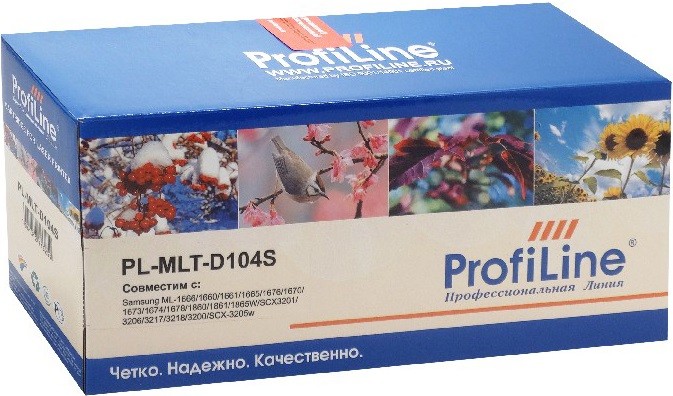 Картридж ProfiLine MLT-D104S (PL-MLT-D104S) для принтеров Samsung ML-1666/ 1660/ 1661/ 1665/ 1676/ 1670/ 1673/ 1674/ 1678/ 1860/ 1861/ 1865W/ SCX3201/ 3206/ 3217/ 3218/ 3200/ SCX-3205w 1500 страниц