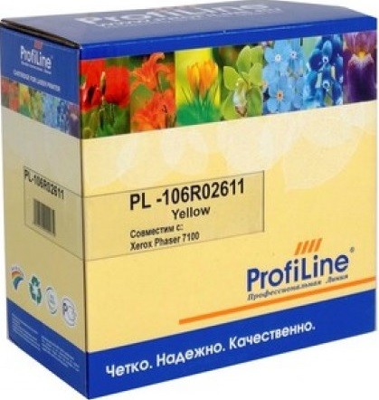 Картридж ProfiLine 106R02611 (PL-106R02611) для принтеров Xerox Phaser 7100 желтый 9000 страниц (2шт/ уп)