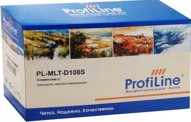 Картридж ProfiLine MLT-D108S (PL-MLT-D108S) для принтеров Samsung ML-1640/ 1641/ 1645/ 2240/ 2241 с чипом 1500 страниц