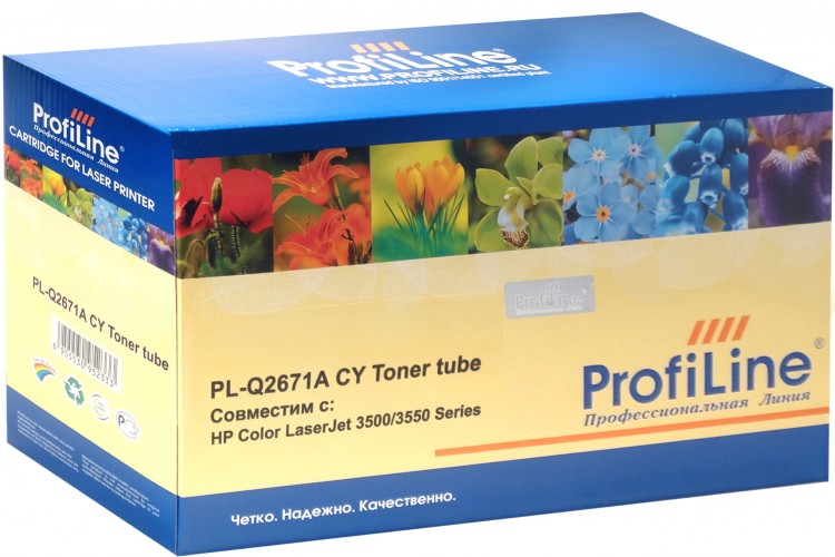 Картридж ProfiLine Q2671A-C (PL-Q2671A-C) для принтеров HP Color LaserJet 3500/ 3500N/ 3550/ 3550N голубой 4000 страниц