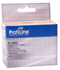 Картридж ProfiLine PL-0822-C для принтеров Epson StylusR270/ R290/ R295/ R390/ RX590/ RX610/ RX615/ RX690/ 1410/ TX700W/ TX800FW/ T50, с водными чернилами Cyan