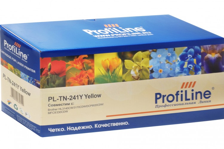 Картридж ProfiLine TN-241Y (PL-TN-241Y) для принтеров Brother HL3140CW/ 3170СDW/ DCP9020CDW/ MFC9330CDW 1400 страниц желтый