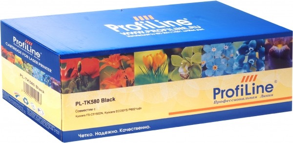 Картридж ProfiLine TK-580 (PL-TK-580) для принтеров Kyocera FS-C5150DN/ Ecosys P6021cdn черный 3500 страниц + бункер отработанного тонера