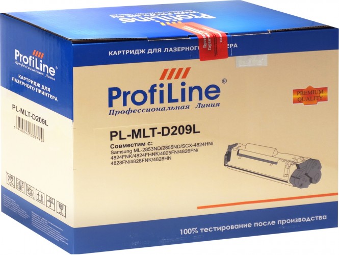Картридж ProfiLine MLT-D209L (PL-MLT-D209L) для принтеров Samsung ML-2853ND/ 2855ND/ SCX-4824HN/ 4824FNK/ 4824FHNK/ 4825FN/ 4826FN/ 4828FN/ 4828FNK/ 4828HN 5000 страниц