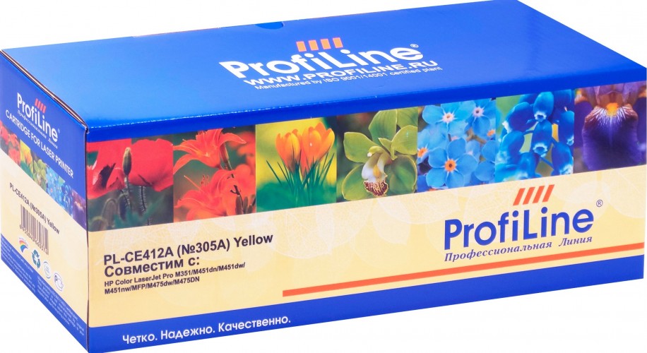 Картридж ProfiLine CE412A (PL-CE412A) для принтеров HP Color LaserJet Pro M351/ M451dn/ M451dw/ M451nw/ MFP/ M475dw/ M475DN желтый 2600 страниц