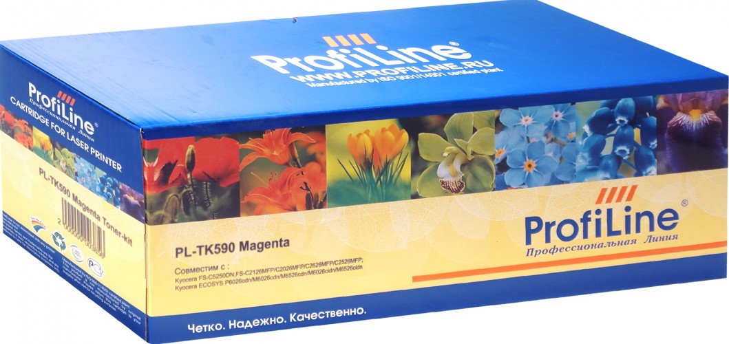 Картридж ProfiLine TK-590M (PL-TK-590M) для принтеров Kyocera FS-C5250DN/ C2026MFP/ C2026MFP+/ C2126MFP/ C2126MFP/ C2526MFP+/ C2626MFP/ Ecosys P6026cdn/ M6026cdn/ M6026cidn/ M6526cdn/ M6526cidn пурпурный 5000 страниц + бункер отработанного тонера