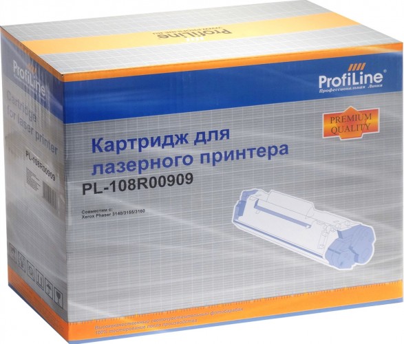 Картридж ProfiLine 108R00909 (PL-108R00909) для принтеров Xerox Phaser 3140/ 3155/ 3160B/ 3160N 2500 страниц