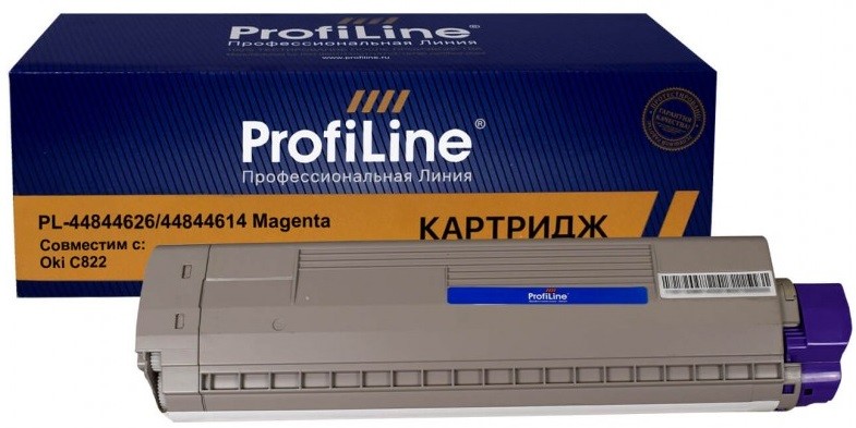 Картридж ProfiLine PL- 44844626/ 44844614 (44844614) для принтеров Oki C822, Magenta, 7300 копий