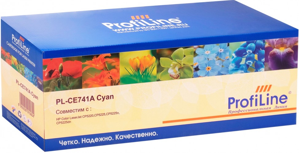 Картридж ProfiLine CE741A (PL-CE741A) для принтеров HP Color LaserJet CP5225/ 5225n/ 5225dn голубой 7300 страниц