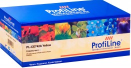 Картридж ProfiLine CE742A (PL-CE742A) для принтеров HP Color LaserJet CP5225/ 5225n/ 5225dn желтый 7300 страниц