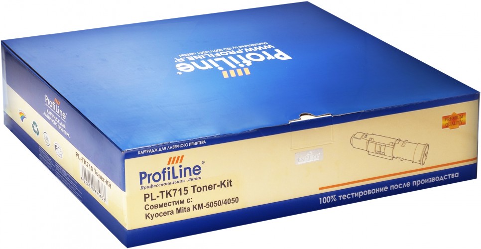Картридж ProfiLine TK-715 (PL-TK-715) для принтеров Kyocera KM-5050/ KM-3050/ KM-4050 34000 страниц + бункер отработанного тонера