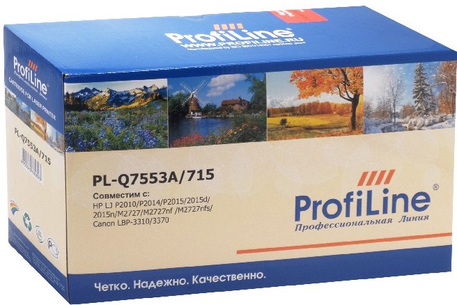 Картридж ProfiLine Q7553A (PL-Q7553A) для принтеров HP LaserJet P2010/ P2014/ P2015/ 2015d/ 2015n/ M2727/ M2727nf / M2727nfs/ Canon LBP-3310/ 3370 3000 страниц
