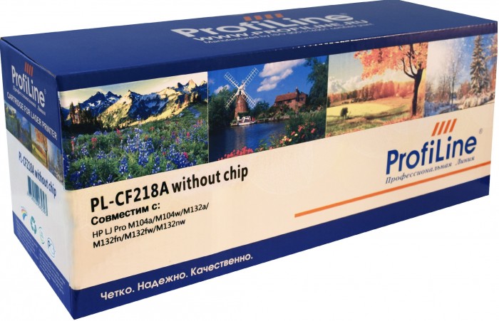 Картридж ProfiLine CF218A (№18A) (PL-CF218A (№18A)) для принтеров HP LaserJet Pro M104a/ M104w/ M132a/ M132fn/ M132fw/ M132nw 1400 страниц (с чипом)
