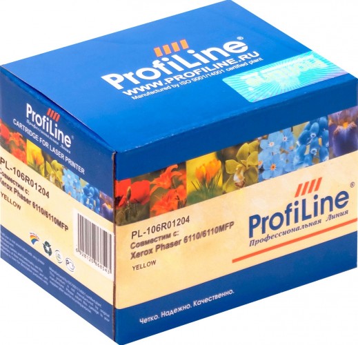 Картридж ProfiLine 106R01204 (PL-106R01204) для принтеров Xerox Phaser 6110/ 6110MFP желтый 1000 страниц