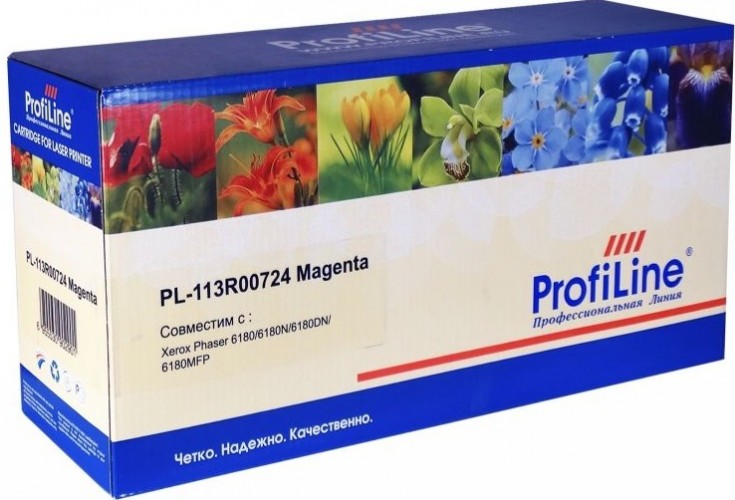 Картридж ProfiLine 113R00724 (PL-113R00724) для принтеров Xerox Phaser 6180/ 6180N/ 6180DN/ 6180MFP пурпурный 6000 страниц