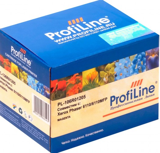 Картридж ProfiLine 106R01205 (PL-106R01205) для принтеров Xerox Phaser 6110/ 6110MFP пурпурный 1000 страниц