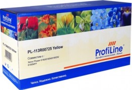 Картридж ProfiLine 113R00725 (PL-113R00725) для принтеров Xerox Phaser 6180/ 6180N/ 6180DN/ 6180MFP желтый 6000 страниц