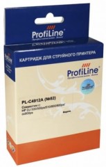 Картридж ProfiLine PL-C4912A-M №82 для принтеров HP DJ 500/ 500ps/ 510/ 800/ 800ps/ cc800ps, с чернилами на водной основе Magenta