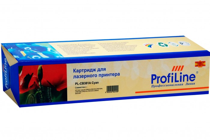 Картридж ProfiLine CB381A (PL-CB381A) для принтеров HP Color LaserJet CP6015/ CM6040 20000 страниц голубой