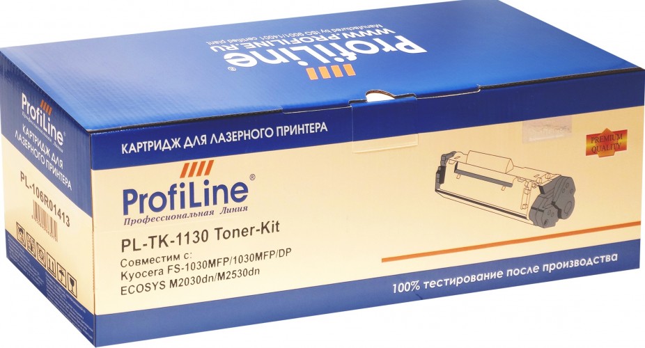 Картридж ProfiLine TK-1130 (PL-TK-1130) для принтеров Kyocera FS-1030MFP/ 1030DP/ Ecosys M2030dn/ M2530dn 3000 страниц