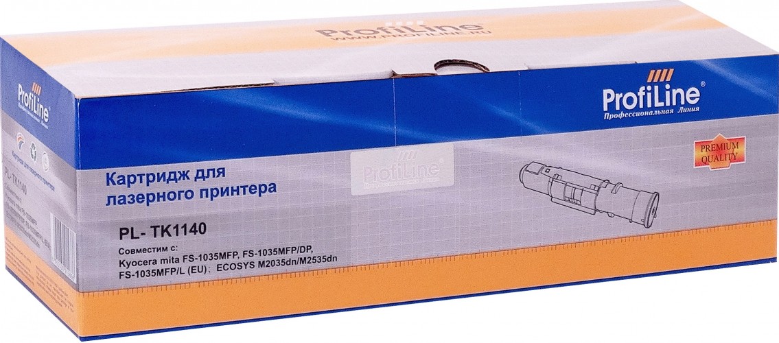 Картридж ProfiLine TK-1140 (PL-TK-1140) для принтеров Kyocera FS-1035MFP/ FS-1035MFP/ DP/ FS-1035MFP/ L/ KYM FS-1135MFP/ Ecosys M2035dn/ M2535dn 7200 страниц