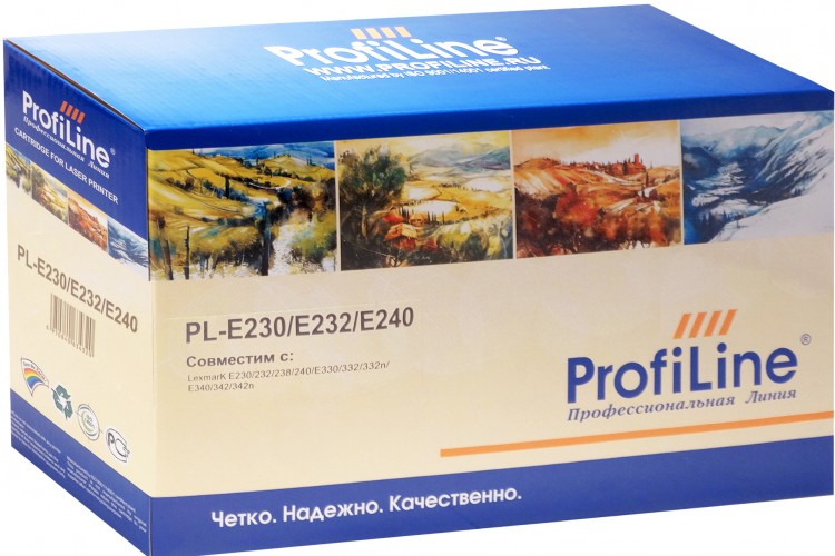 Картридж ProfiLine E230/ E232/ E240 (PL-E230/ E232/ E240) для принтеров Lexmark E230/ E232/ E234/ E238/ E240/ E330/ E332/ E340/ E342/ X340/ X342/ X203/ X204 2500 страниц