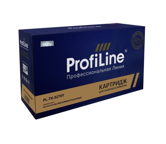 Картридж ProfiLine PL_TK-5270Y_Y для принтеров Kyocera Ecosys M6230cidn/ M6630cidn/ P6230cd Yellow 6000 страниц