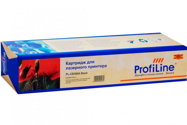Картридж ProfiLine CB390A (PL-CB390A) для принтеров HP Color LaserJet CM6040 19500 страниц черный