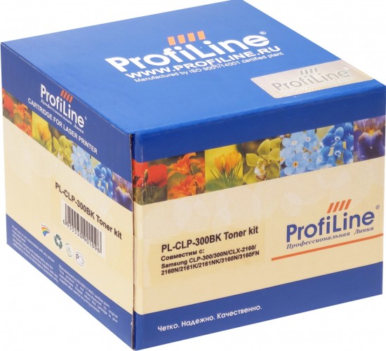 Картридж ProfiLine CLP-300-Y (PL-CLP-300-Y) для принтеров Samsung CLP-300/ 300N/ CLX-2160/ 2160N/ 2161K/ 2161NK/ 3160N/ 3160FN желтый 1000 страниц