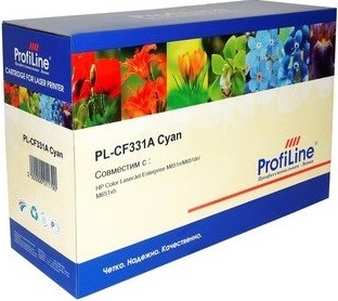 Картридж ProfiLine CF331A (PL-CF331A) для принтеров HP Color LaserJet Enterprise M651dn/ 651n/ 651xh 15000 страниц голубой