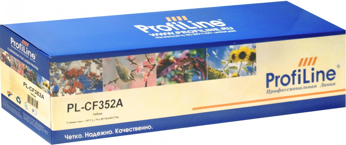 Картридж ProfiLine CF352A (PL-CF352A) для принтеров HP Color LaserJet Pro M176n/ M177fw желтый 1000 страниц