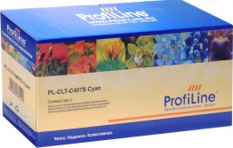 Картридж ProfiLine CLT-C407S (PL-CLT-C407S) для принтеров Samsung CLP-320/ 325/ CLX-3180/ 3185 голубой 1000 страниц