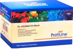Картридж ProfiLine CE250A/ 723 (PL-CE250A/ 723) для принтеров HP Color LaserJet CP3520/ CP3525n/ CP3525dn/ CP3525x/ CM3530/ CM3530fx/ Canon LBP7750cdn черный 5000 страниц