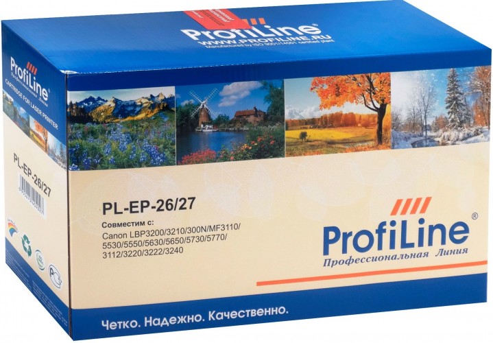 Картридж ProfiLine EP-26/ 27 (PL-EP-26/ 27) для принтеров Canon LBP3200/ 3210/ 300N/ MF3110/ 5530/ 5550/ 5630/ 5650/ 5730/ 5770/ 3112/ 3220/ 3222/ 3240 2500 страниц