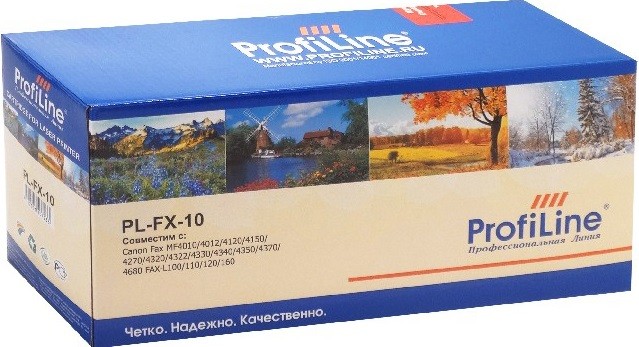 Картридж ProfiLine FX-10 (PL-FX-10) для принтеров Canon Fax MF4010/ 4012/ 4120/ 4150/ 4270/ 4320/ 4322/ 4330/ 4340/ 4350/ 4370/ 4680 FAX-L100/ 110/ 120/ 160 2000 страниц