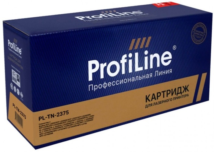 Картридж ProfiLine PL-TN-2375 для принтеров Brother DCP L2540DNR/ L2520DWR/ MFC L2720DWR/ L2700WR/ HL L2365DWR/ L2300DR, Black, 2600 копий