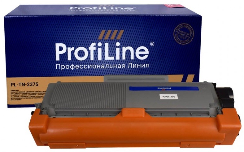 Картридж ProfiLine PL-TN-2375 для принтеров Brother DCP L2540DNR/ L2520DWR/ MFC L2720DWR/ L2700WR/ HL L2365DWR/ L2300DR, Black, 2600 копий