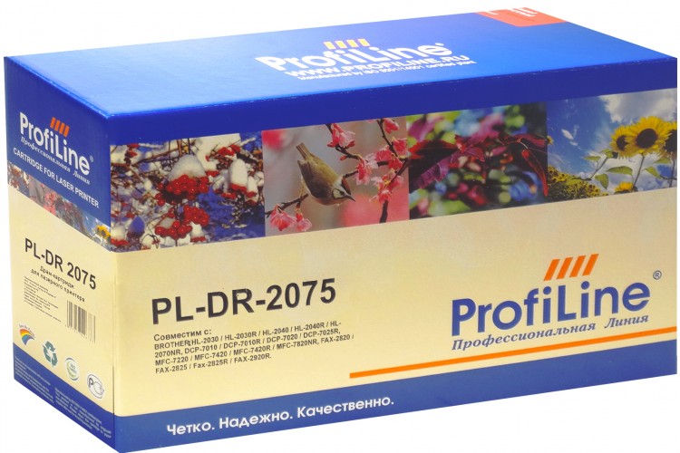 Барабан ProfiLine DR-2075 (PL-DR-2075) для принтеров Brother HL-2030/ 2035/ 2037/ 2040/ 2045/ 2050/ 2070/ 2075N MFC 7220/ 7225/ 7420/ 7820/ 7820N Fax 2820/ 2920/ DCP 7010/ 7020/ 7025 12000 страниц
