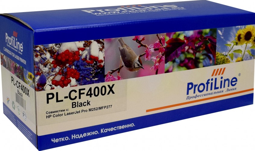 Картридж ProfiLine CF400X (PL-CF400X) для принтеров HP Color LaserJet Pro M252/ MFP277 2800 страниц черный