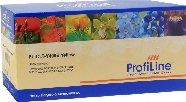 Картридж ProfiLine CLT-Y409S (PL-CLT-Y409S) для принтеров Samsung CLP-310/ CLP-315/ CLX3175 желтый 1000 страниц