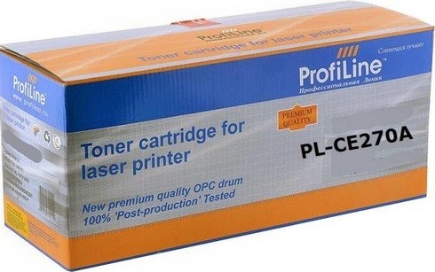 Картридж ProfiLine CE270A (PL-CE270A) для принтеров HP LaserJet CP5525/ 5525n/ 5525dn/ 5525xh/ M750n/ M750dn черный 13000 страниц