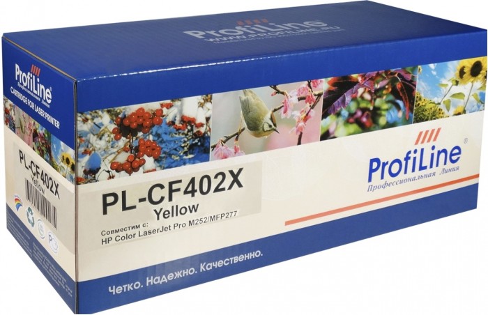 Картридж ProfiLine CF402X (PL-CF402X) для принтеров HP Color LaserJet Pro M252/ MFP277 2300 страниц желтый