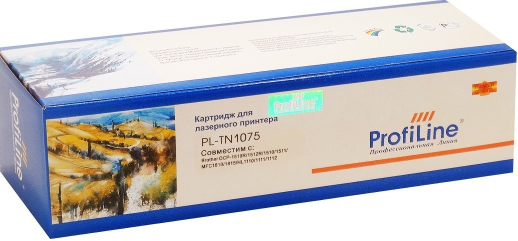 Картридж ProfiLine TN-1075 (PL-TN-1075) для принтеров Brother DCP-1510R/ 1512R/ 1510/ 1511/ MFC1810/ 1815/ HL1110/ 1111/ 1112 1000 страниц